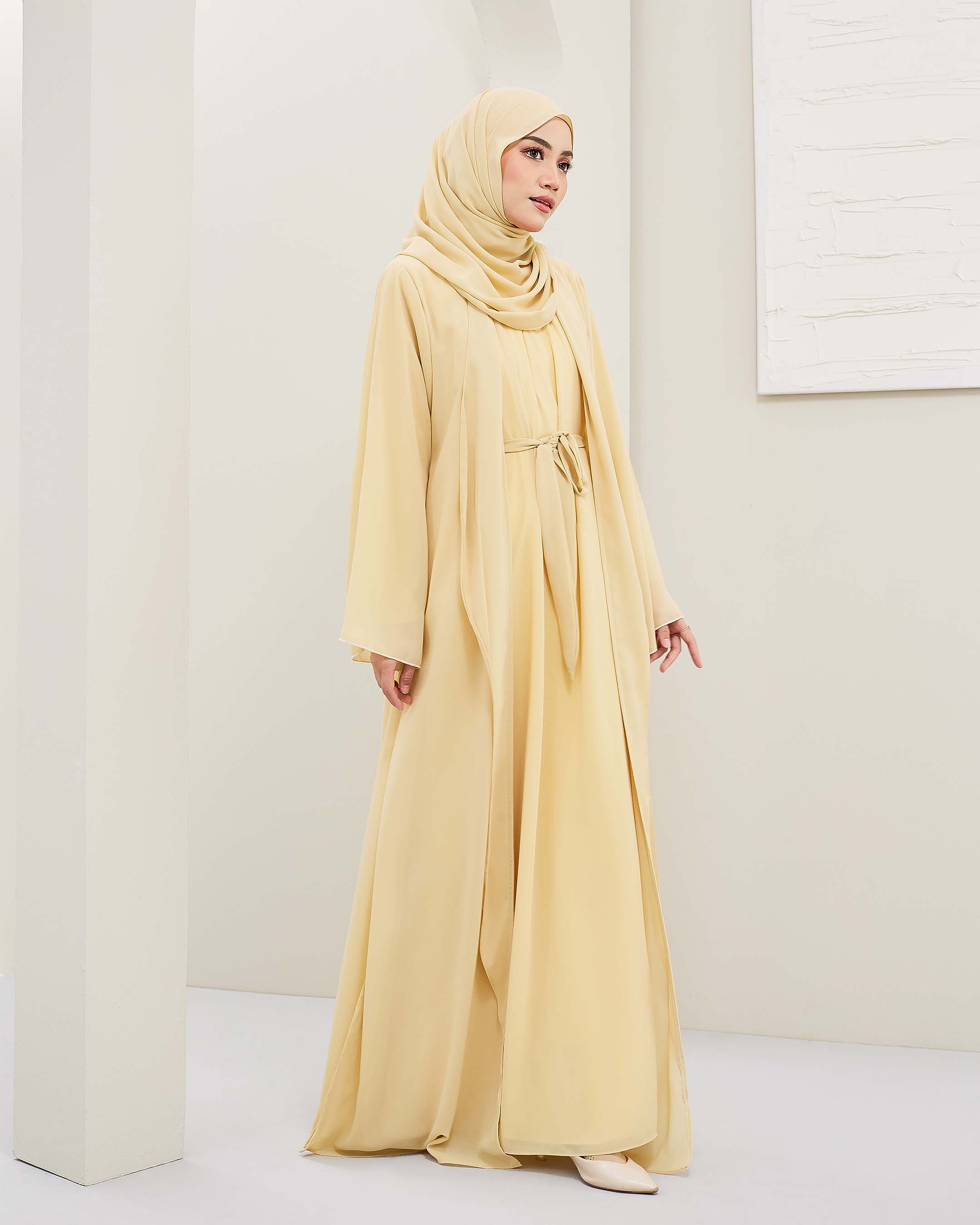 Umayra Abaya - Yellow Nude