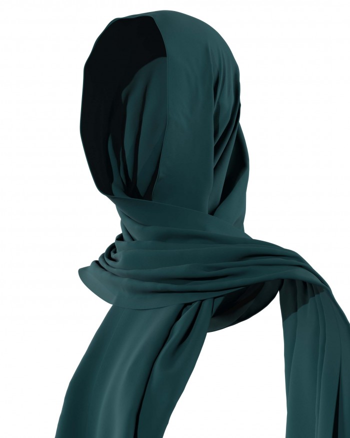 Plain Shawl - Emerald Green