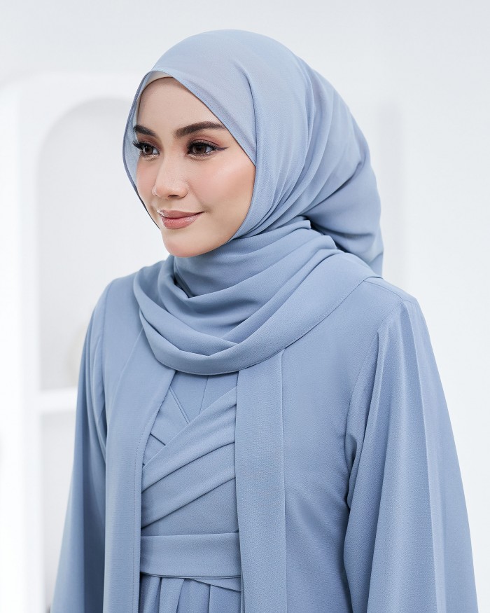 Plain Shawl - Ash Blue