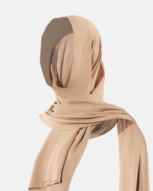 Plain Shawl - Tan Nude