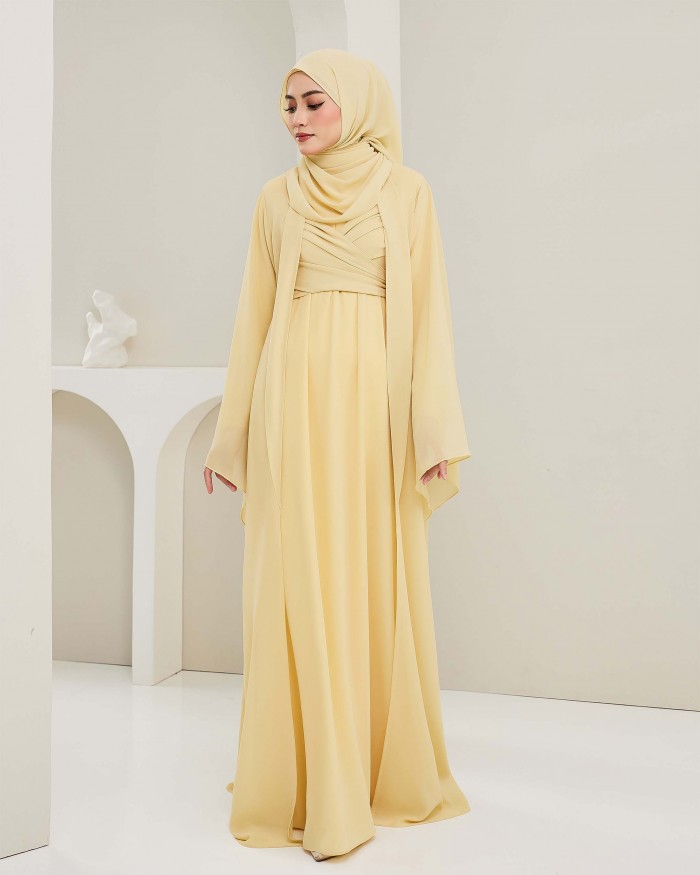 Larona Abaya - Light Yellow