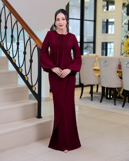Camile - Burgundy Maroon