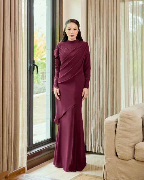 Elizabeth - Burgundy Maroon