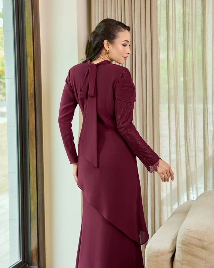 Elizabeth - Burgundy Maroon