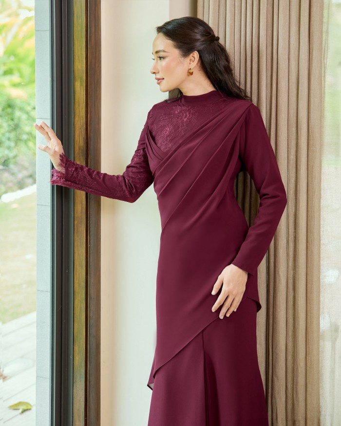 Elizabeth - Burgundy Maroon