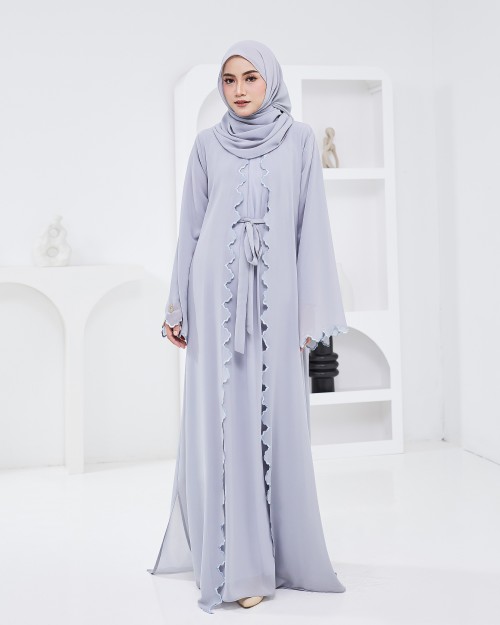 Talesha Abaya - Blue Grey