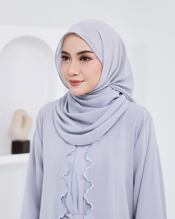 Plain Shawl - Blue Grey