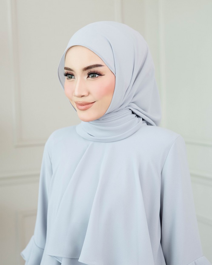 Plain Shawl - Bluish Grey