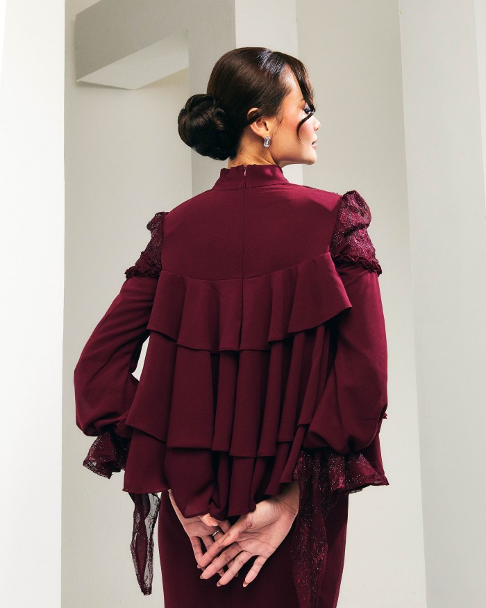 Ariana - Burgundy Maroon