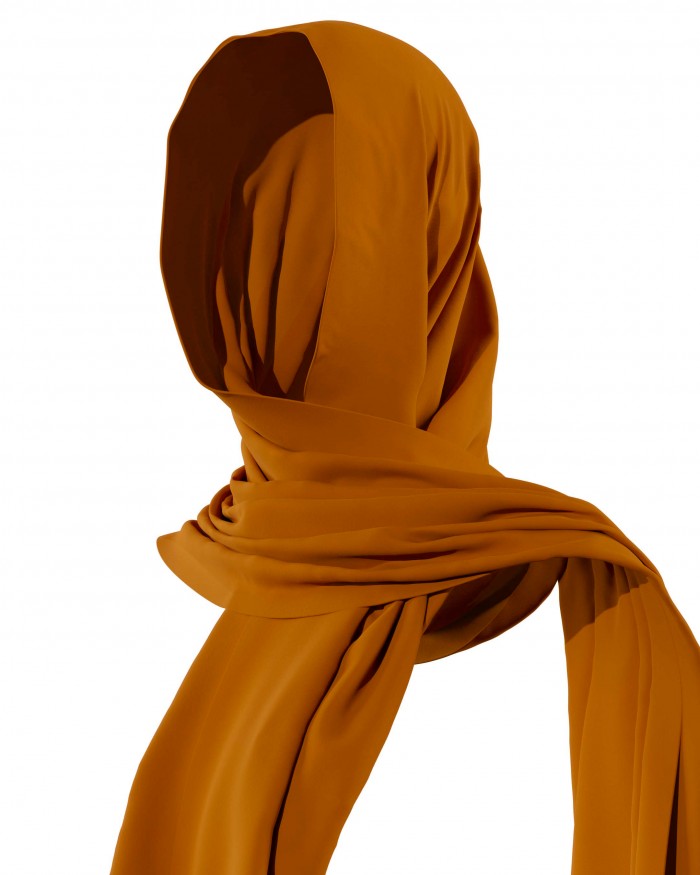 Plain Shawl - Deep Caramel