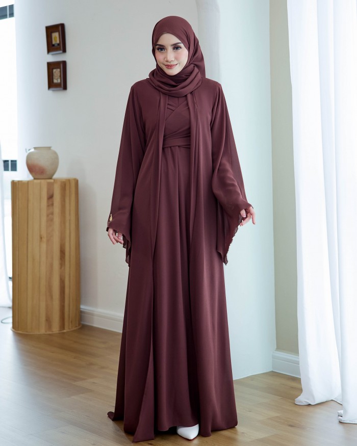 Larona Abaya - Brownish Purple