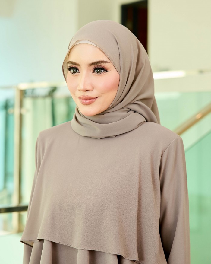 Plain Shawl - Brown Taupe