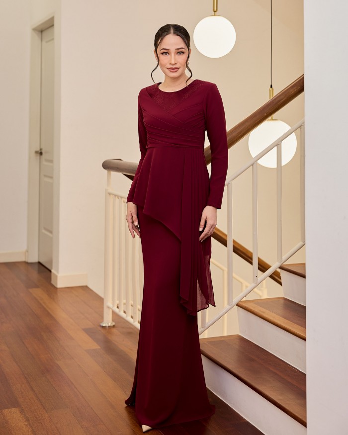Searra - Burgundy Maroon