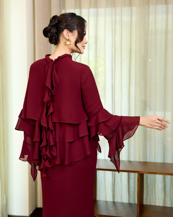 Raelynn - Burgundy Maroon