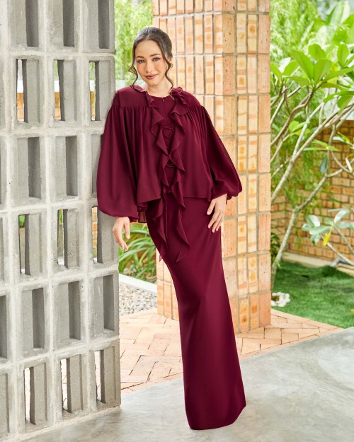 Alicia - Burgundy Maroon