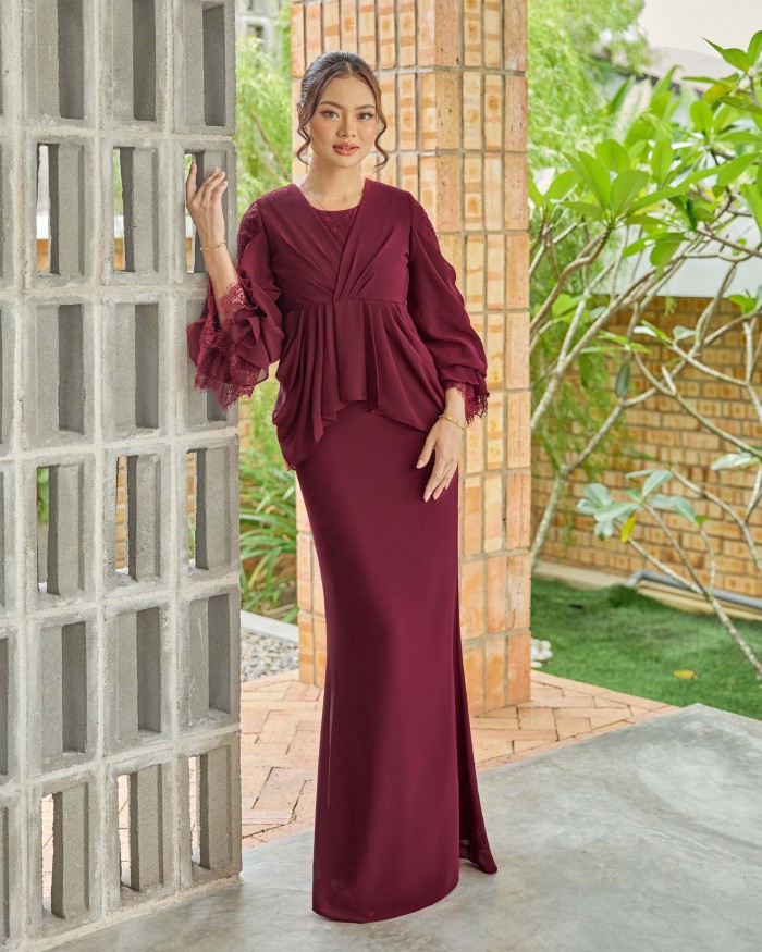 Thea - Burgundy Maroon