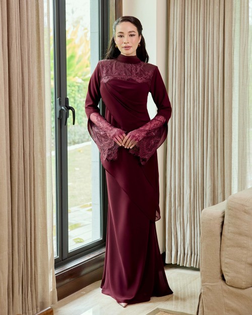 Audrey - Burgundy Maroon