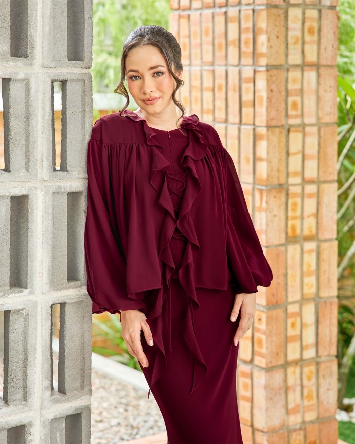 Alicia - Burgundy Maroon