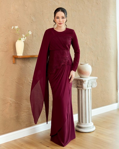 Veronica - Burgundy Maroon