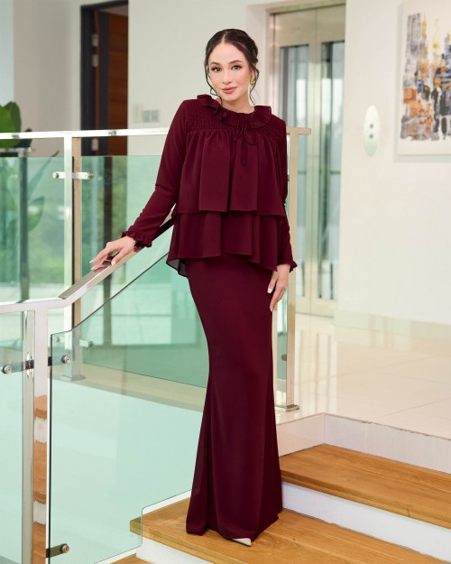 Annalise - Burgundy Maroon