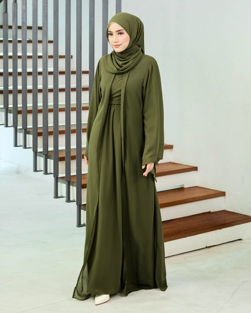 Larona Abaya - Mossy Olive