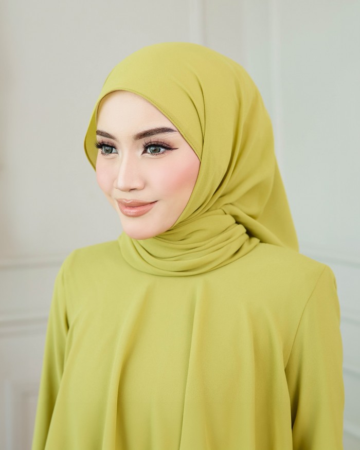 Plain Shawl - Lime Green