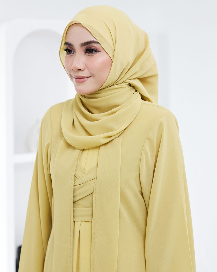 Plain Shawl - Lime Yellow