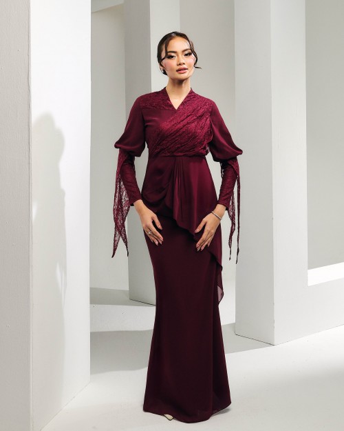 Elora - Burgundy Maroon