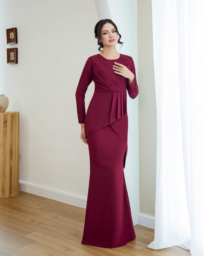 Fellina - Burgundy Maroon