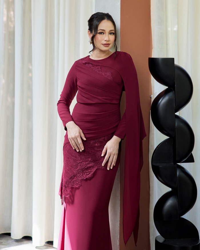 Juliet - Burgundy Maroon