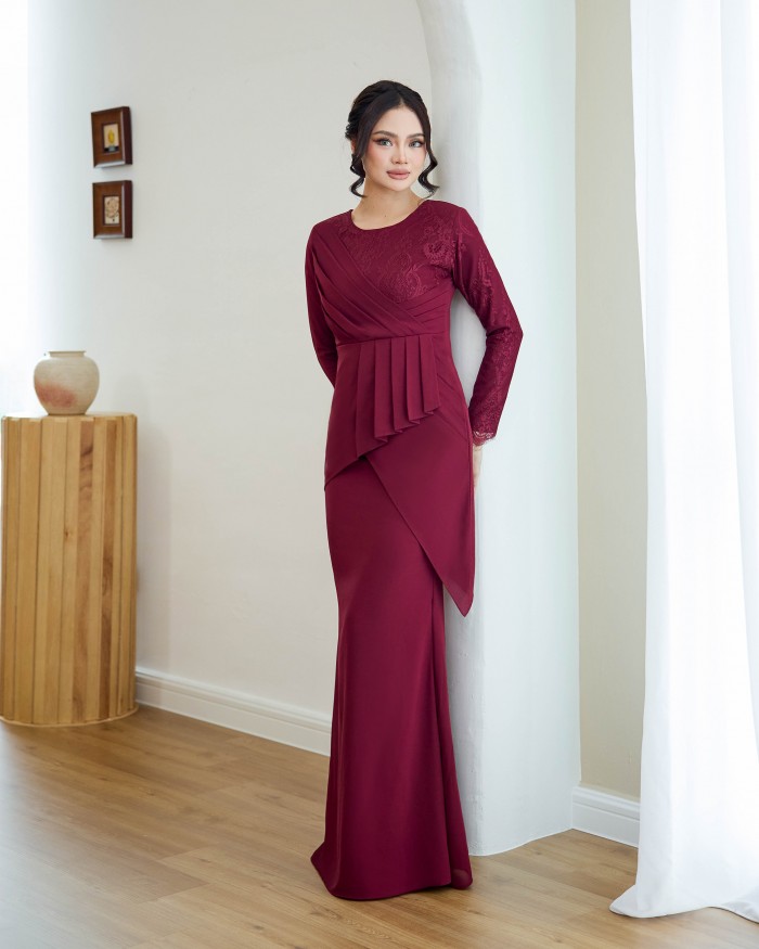 Fellina - Burgundy Maroon
