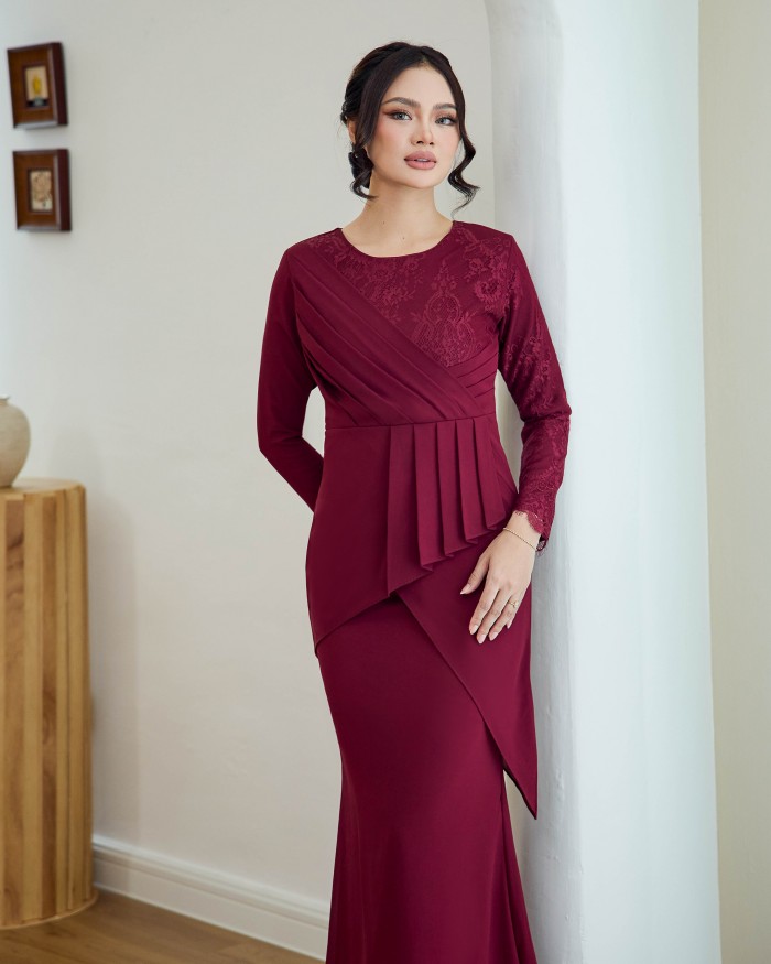 Fellina - Burgundy Maroon