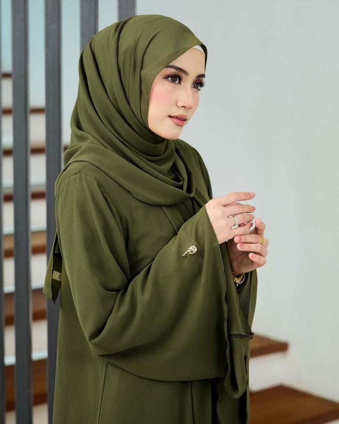 Larona Abaya - Mossy Olive