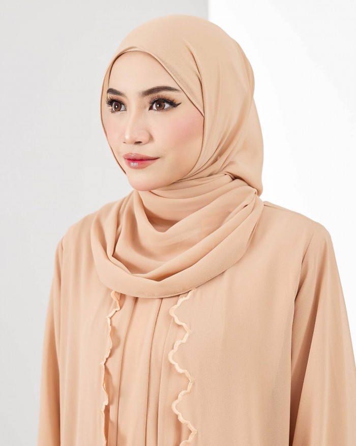 Plain Shawl - Peach Beige