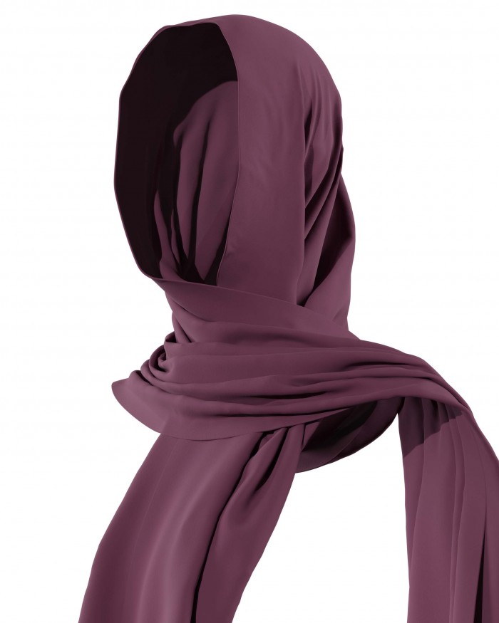 Plain Shawl - Raisin Purple