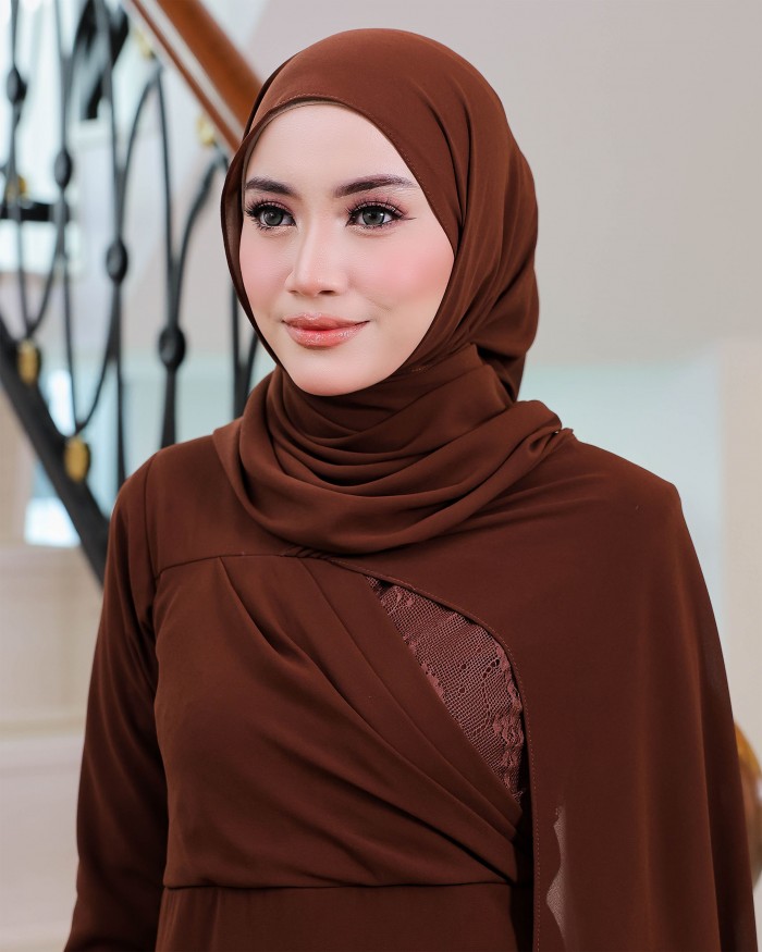 Plain Shawl - Rich Brown