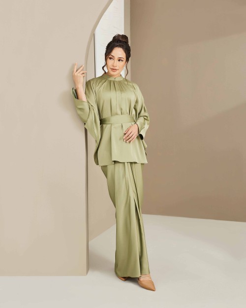 Kurung Madalyn - Sage Green