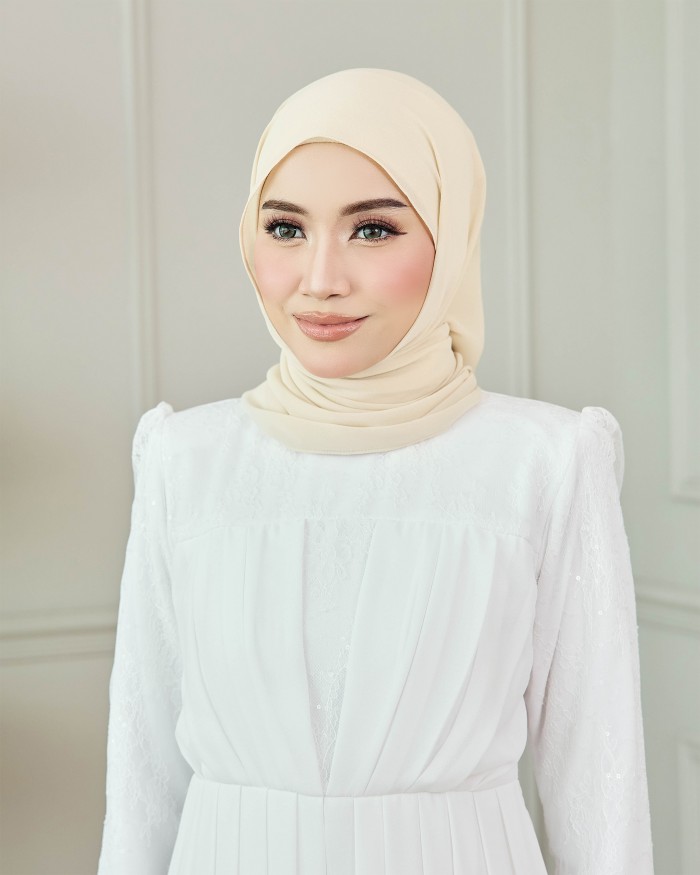 Plain Shawl - Warm Ivory