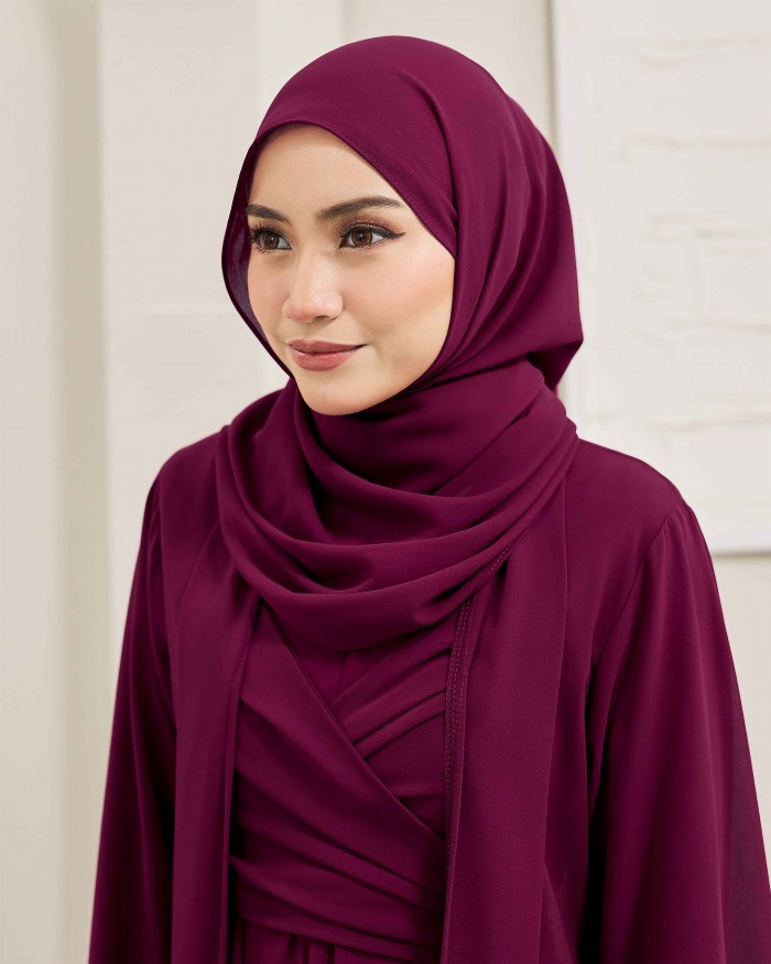 Plain Shawl - Wineberry