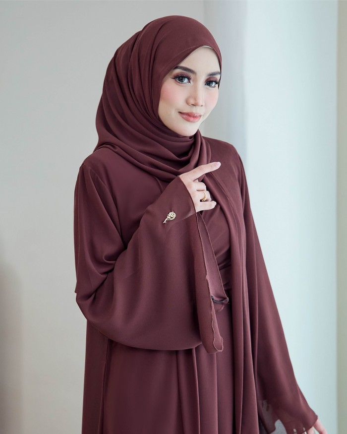 Larona Abaya - Brownish Purple