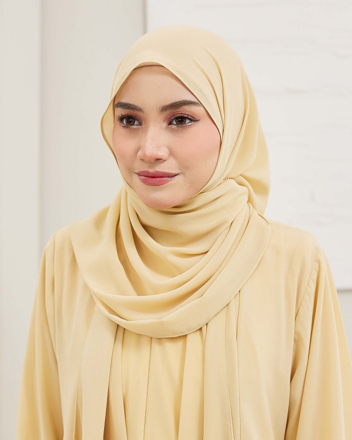 Plain Shawl - Yellow Nude