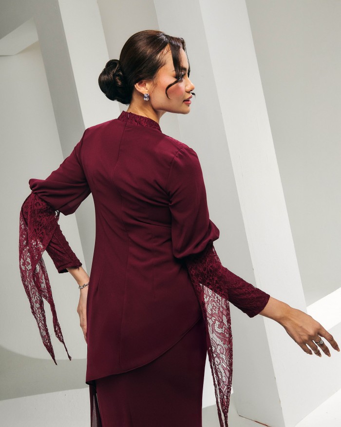 Elora - Burgundy Maroon