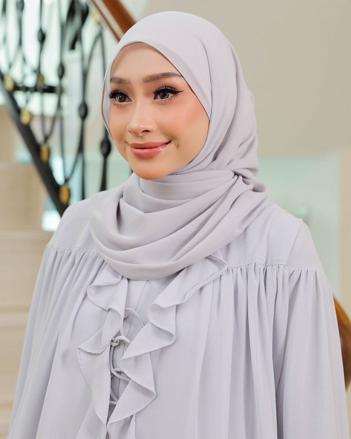 Plain Shawl - Icy Grey