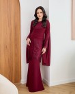Julissa - Burgundy Maroon