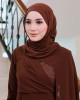 Plain Shawl - Rich Brown